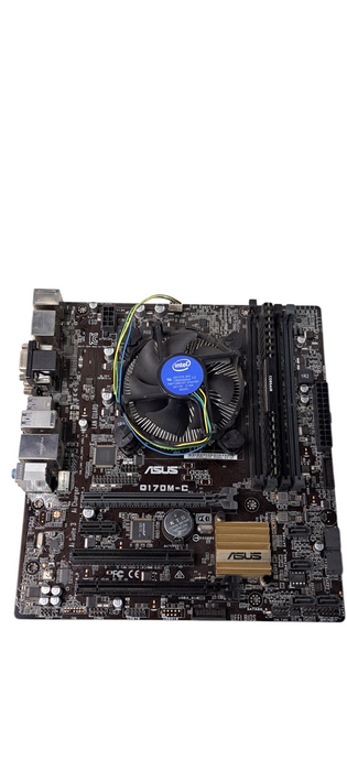 ASUS Q170M‑C Motherboard With Intel i5‑6500 & 8GB DDR4 RAM