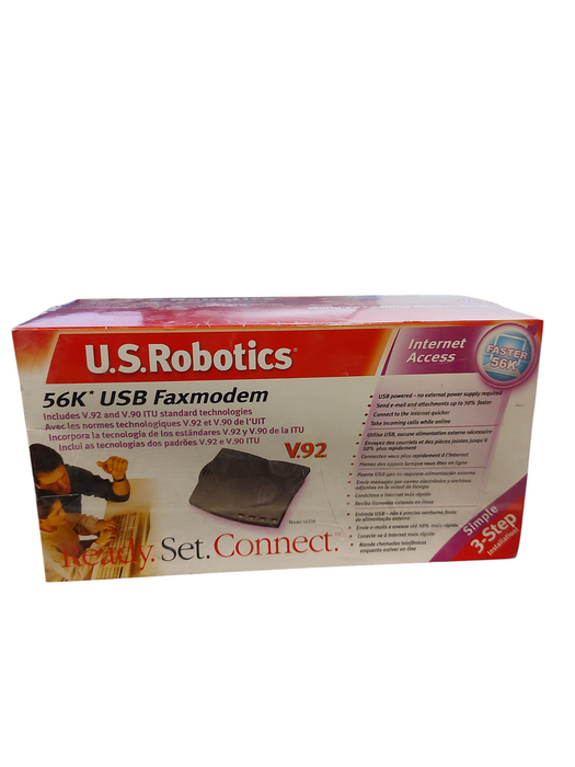 U.S. Robotics 56K Fax Modem USB V.92 V.90 56K ITU USR5633A