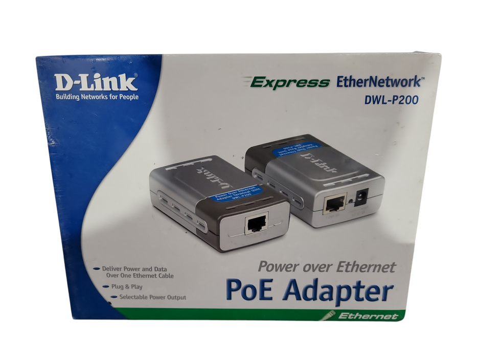 D-Link DWL-P200 Express EtherNetwork PoE Adapter New !