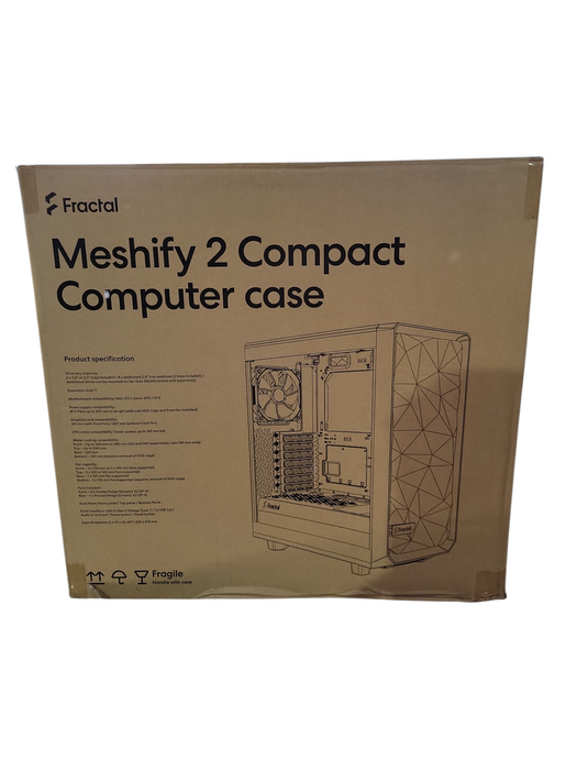 Fractal Design Meshify 2 Compact ATX High-Airflow TG Mid Tower Case !