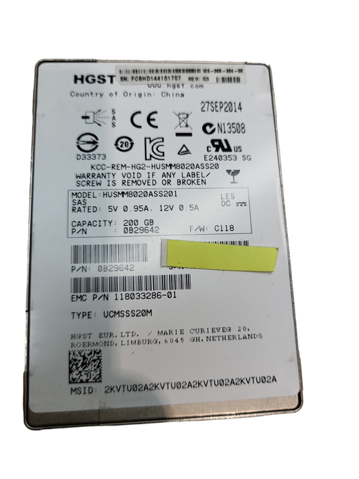 Lot 2x SAS SSD 2.5" - See Pics for details &