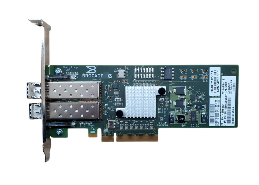 Brocade 825 Dual Port 8 Gbps FC Host Bus Adapter 46M6062 Q