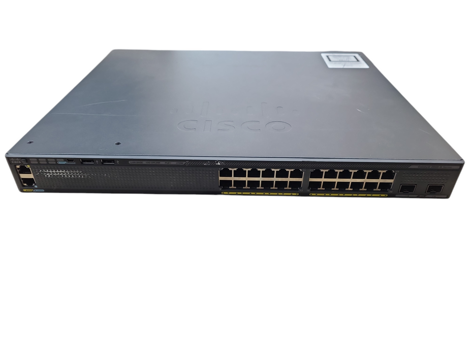 Cisco WS-C2960X-24PD-L V05 | 24 Port Gigabit PoE+ 370W Switch | 2x 10G SFP+
