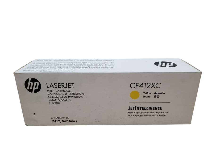 Genuine HP LaserJet Print Cartridge CF412XC Yellow - New