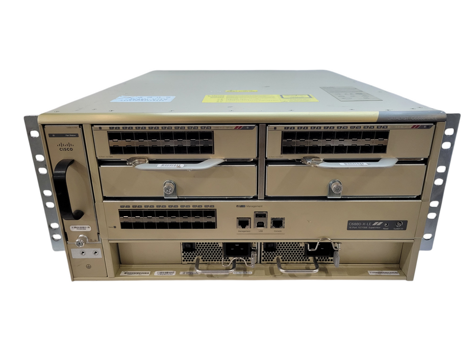 Cisco C6880-X-LE Chassis + Modules 2x 3KW PSU %