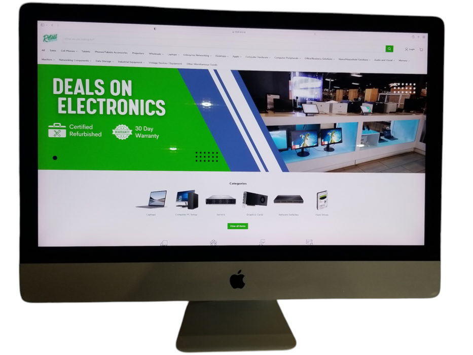 Apple iMac 27" Retina 5K Late2015, i7-7600K CPU 4.0GHz 32GB Ram - 256GB HDD