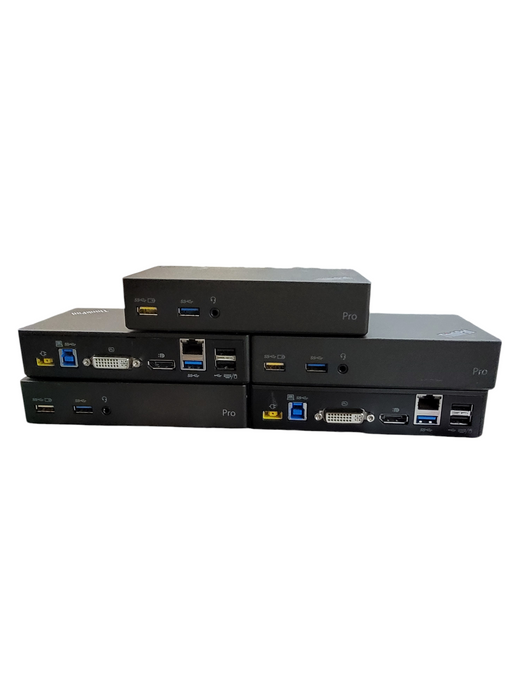 Lot of 5x Lenovo Dk1522 ThinkPad USB 3.0 Pro Dock 03x7130 Type 40a7 W/PSU Q