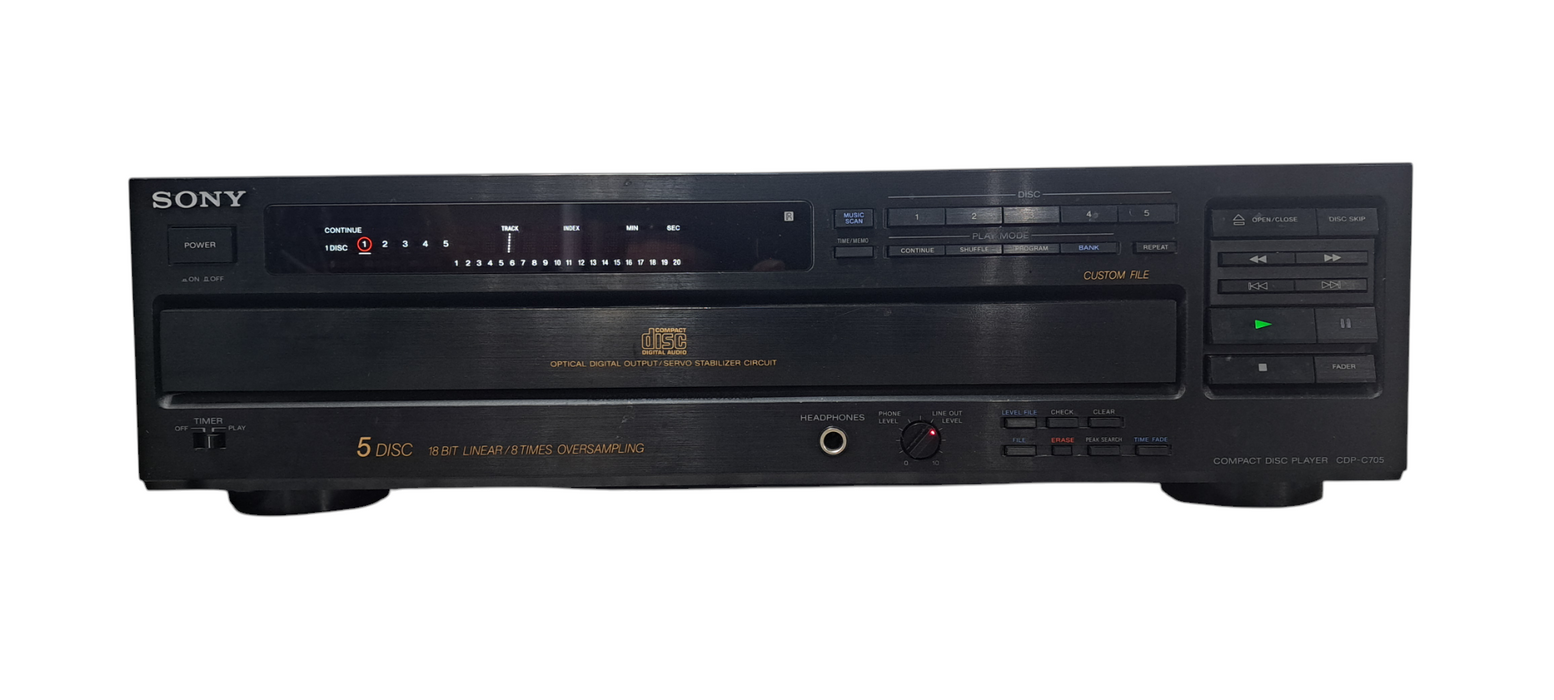 Sony CDP-C705 5 Disk CD Changer