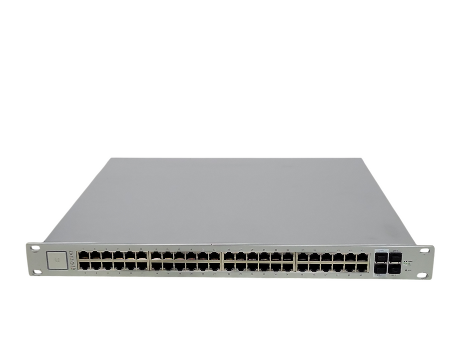 Ubiquiti UniFi US-48-500W 48-Port Gigabit PoE+ Switch with 2 SFP+, READ _