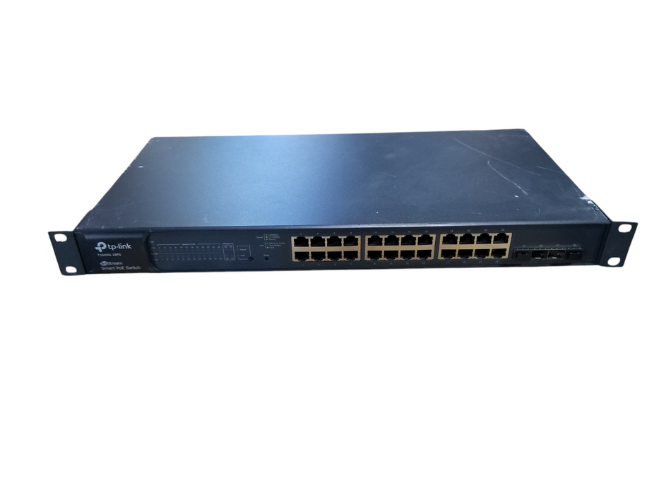 TP-LINK T1600G-28PS JetStream 24-Port Gigabit Smart PoE+ 4SFP Switch