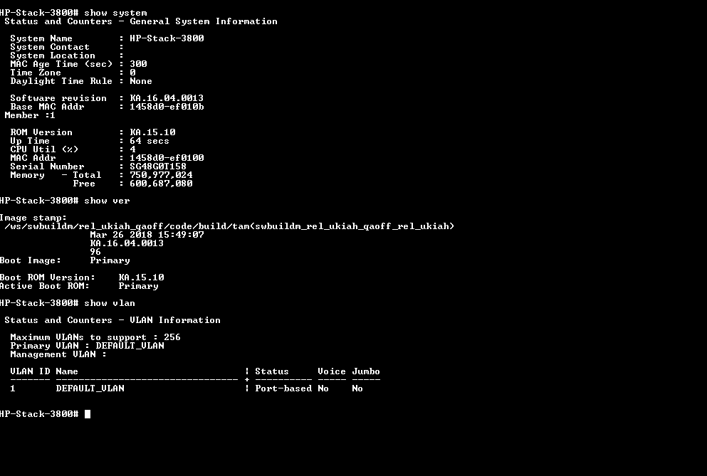 HP E3800 48G-4SFP+ J9574A | 48-Port Gigabit PoE+ Switch w/ J9577A Module )