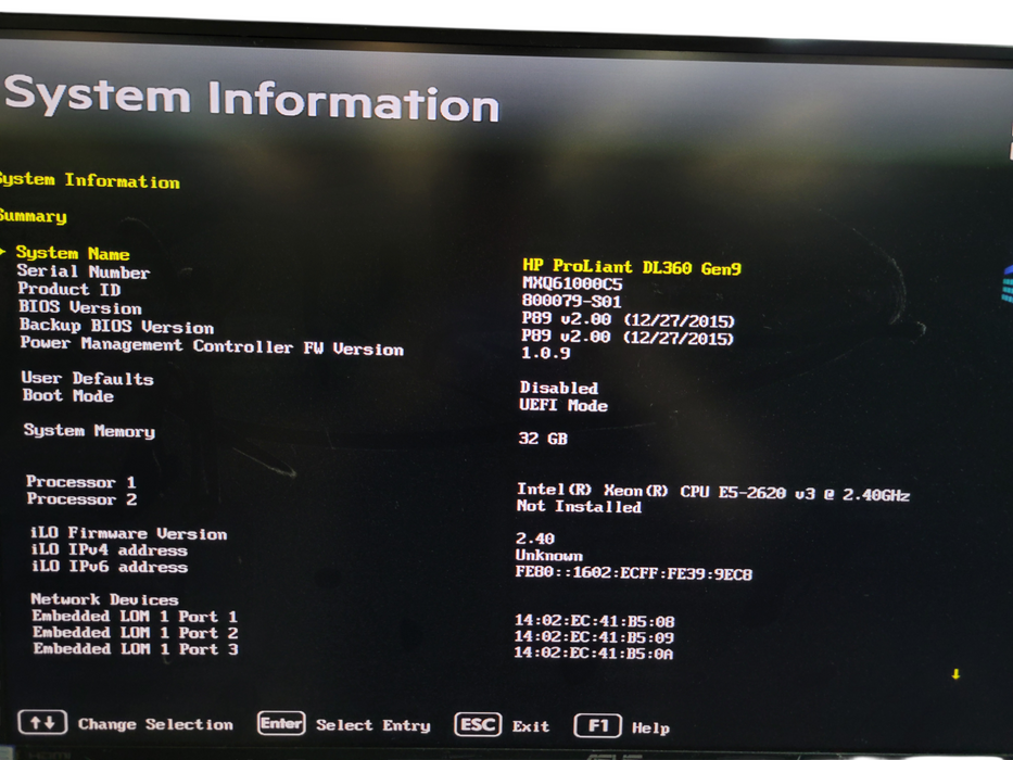 HP ProLiant DL360 Gen9 - 2x Xeon E5-2620 v3 32GB DDR4 P440ar 2x500W PSU %