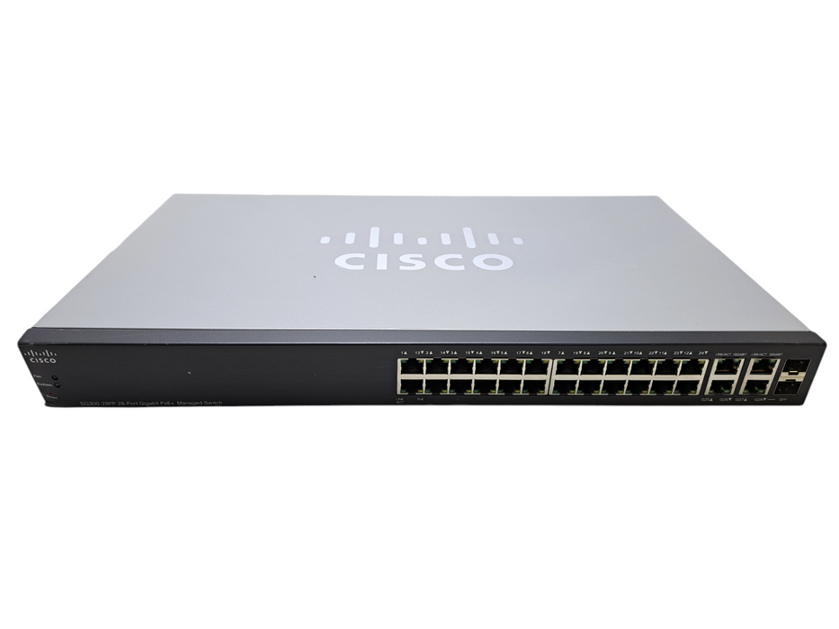 Cisco SG300-28PP-K9 V04 | 28-Port Gigabit PoE+ Managed Switch w/ 2x SFP