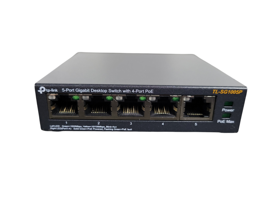TP-Link TL-SG1005P-PD 5 Port PoE Passthrough Gigabit Ethernet Switch !