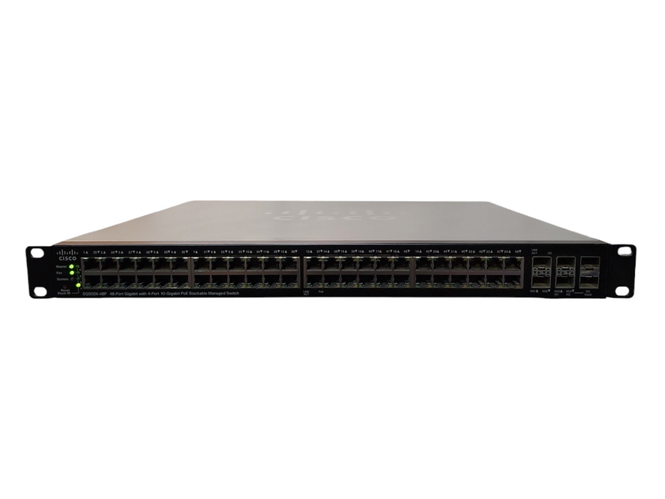 Cisco SG500X-48P-K9 V05 48-Port Gigabit Stackable Ethernet Switch