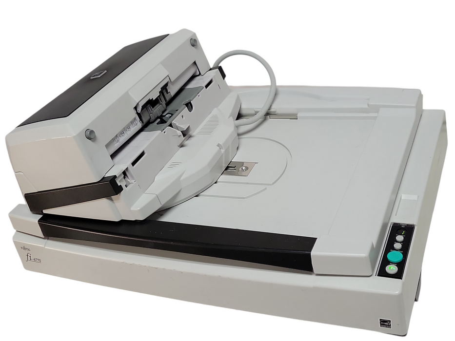 Fujitsu fi-6770 Flatbed Color Duplex Pass Through Document Scanner, READ _