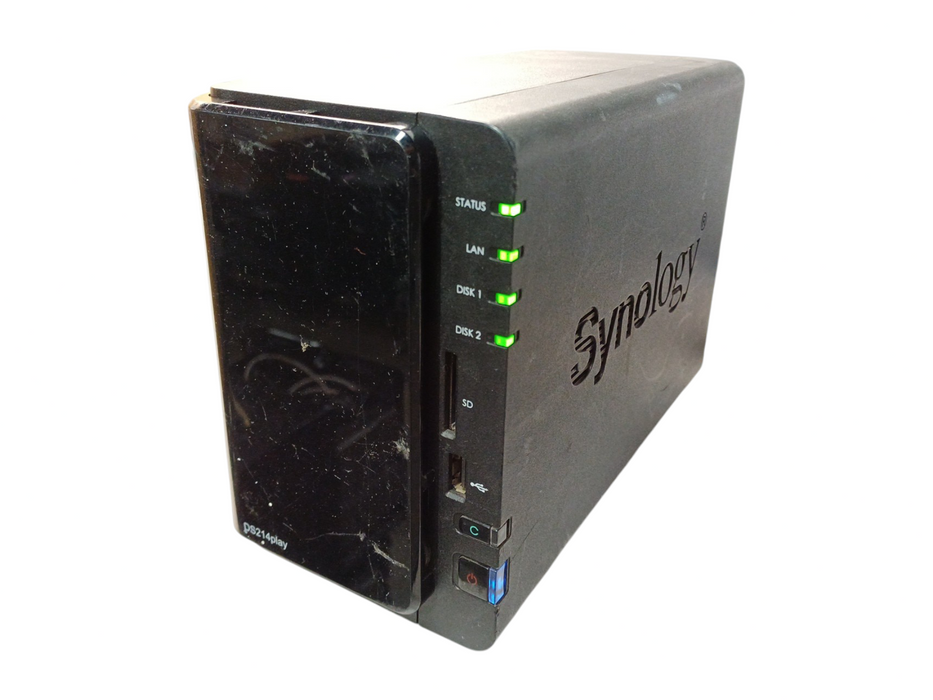 Synology DiskStation DS214play 2-Bay NAS w/ 2x 4TB HDDs, No Power Adapter