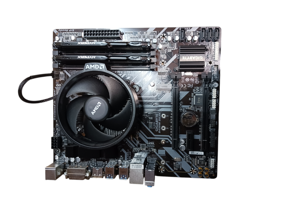 Gigabyte B450M DS3H Motherboard & AMD Ryzen 2200G CPU 8GB DDR4