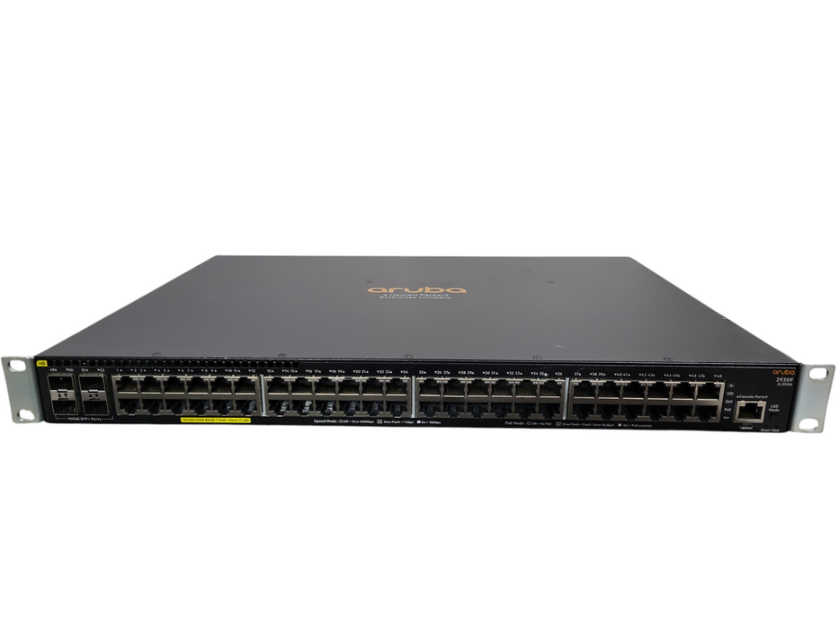Aruba Networking 2930F 48G PoE+ 4SFP+ 740W Switch JL558A w/ Rack Ears !