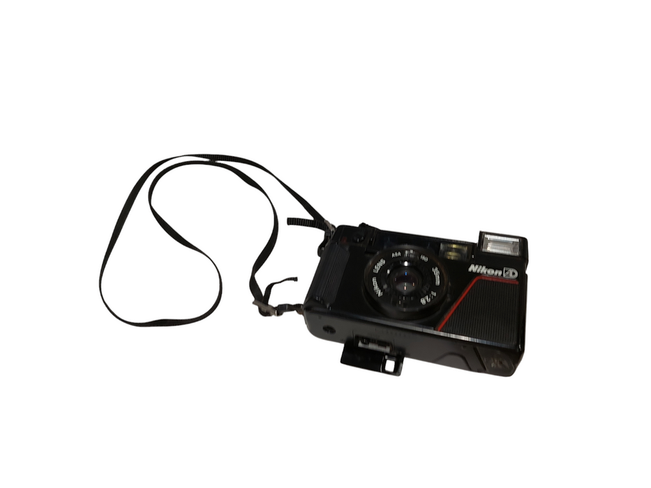 Vintage Nikon L35 AD 35MM Film Point & Shoot Camera 1:2.8 =