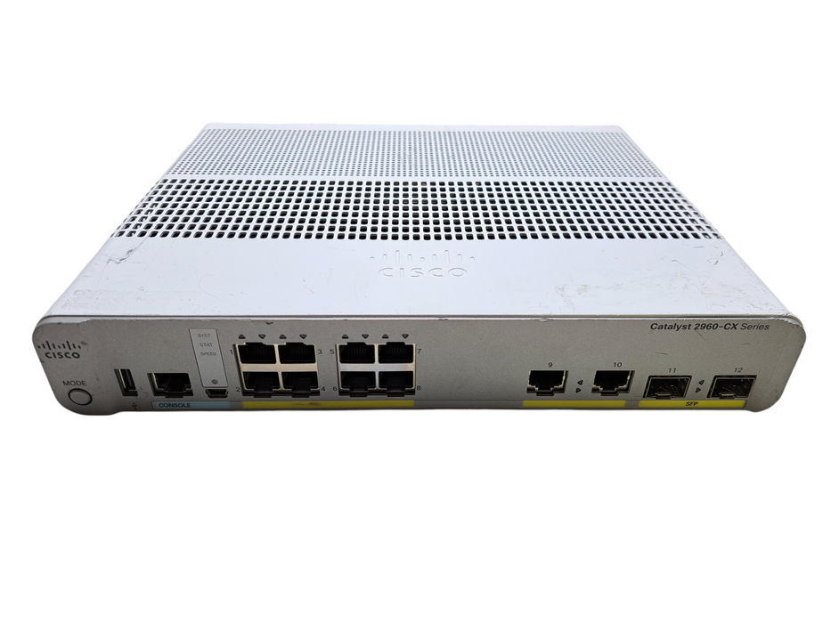 Cisco WS-C2960CX-8TC-L V04 | 8-Port Gigabit Managed Silent Switch w/ 2x SFP Q