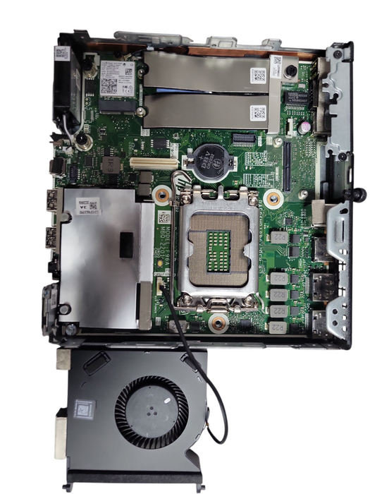 HP Elite Mini 800 G9 PC, No CPU, No RAM, No HDD/SSD, no Power adapter, READ _