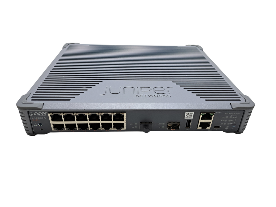 Juniper EX2300-C-12P | 12-Port Gigabit PoE+ Silent Switch w/ 2x 10G SFP+ )
