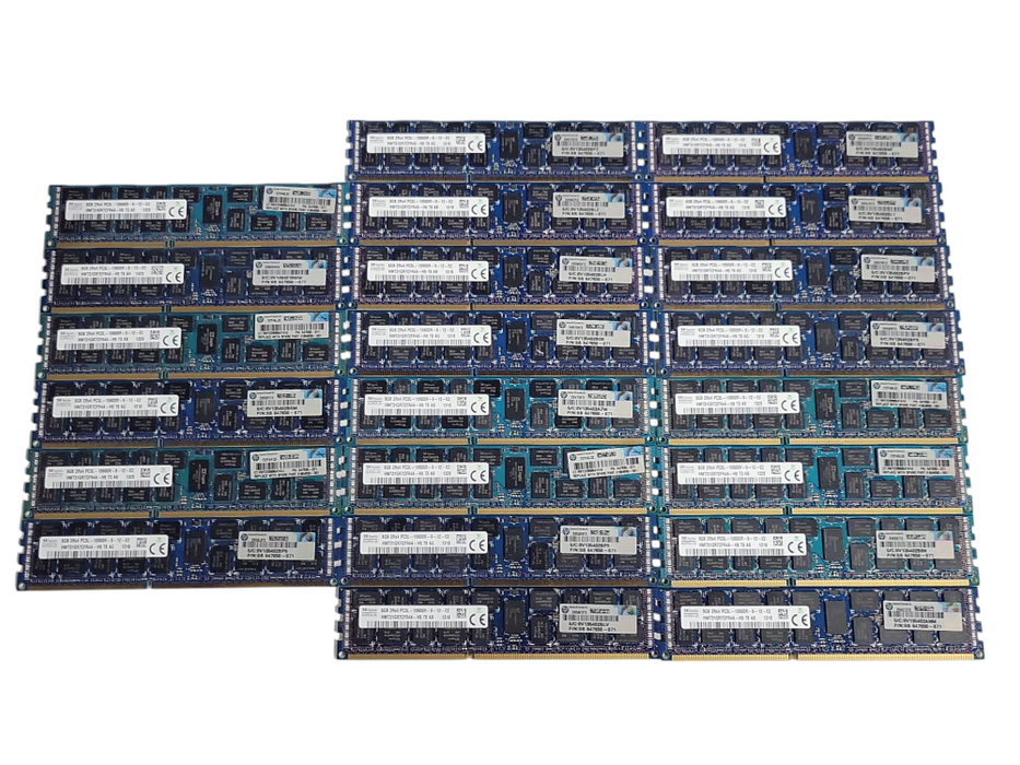 Lot of 22x SkHynix 8GB 2RX4 PC3L-10600R DDR3 SERVER RAMs !