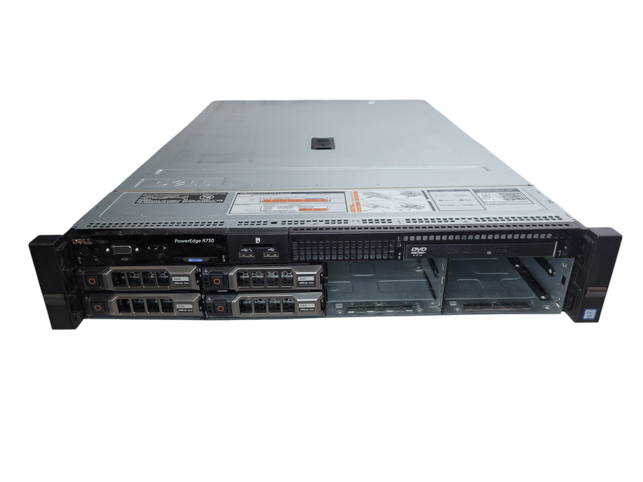Dell PE R730 - 2x Xeon E5-2630 v3 32GB DDR4 PERC H730 Mini 4x400GB SSD %