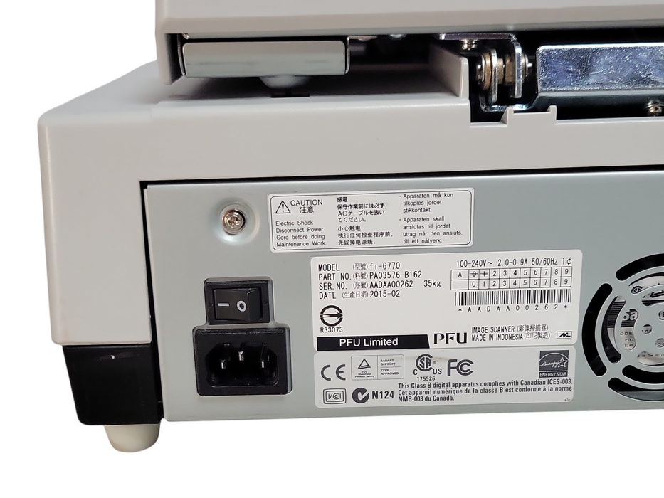Fujitsu fi-6770 Flatbed Color Duplex Pass Through Document Scanner, READ _