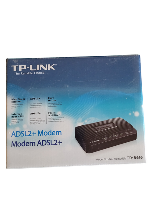 TP-Link ADSL2 + Modem 24 Mbps Downstream Bandwidth TD-8616