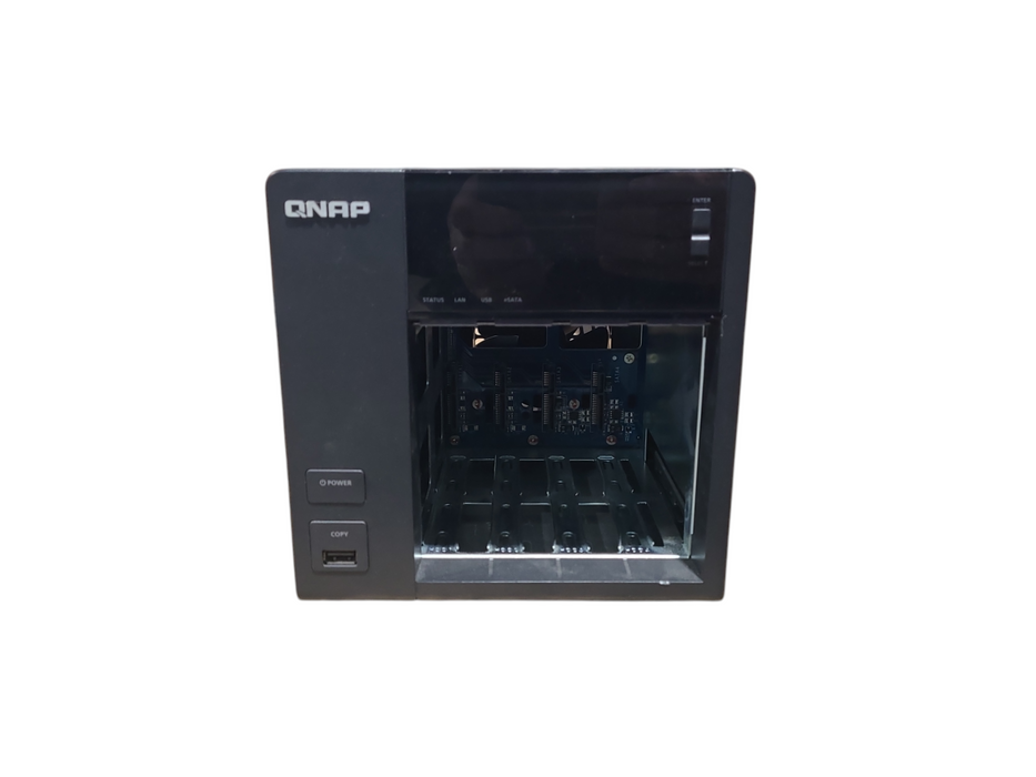 QNAP TS-419P II 4-Bay Network Attached Storage NO HDDs *READ*