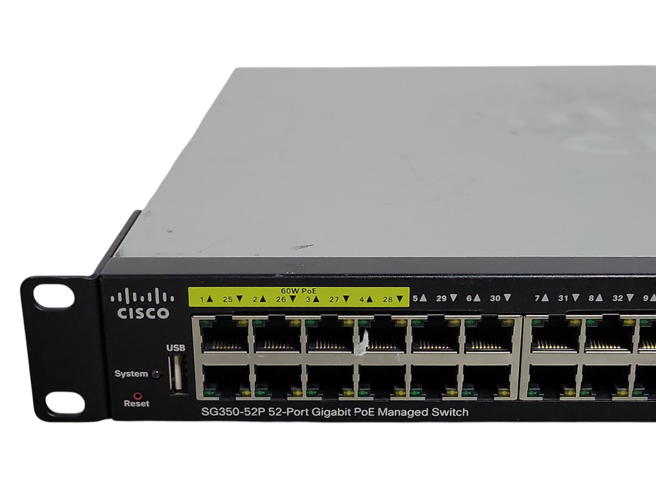 Cisco SG350-52MP 52 Port Gigabit PoE Managed Ethernet Switch _