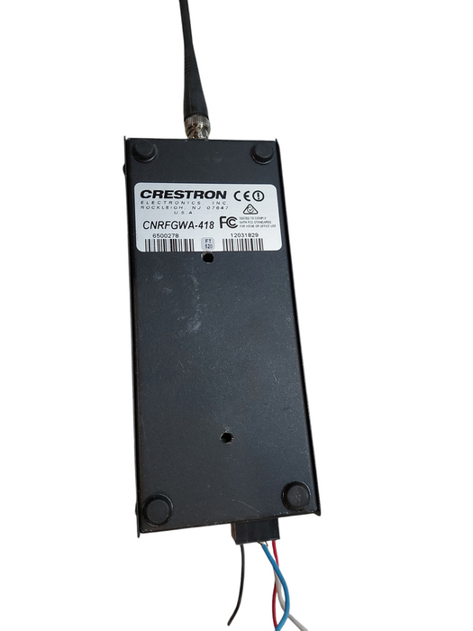 CRESTRON Wireless 418 MHz 1 Way RF Gateway CNRFGWA-418 w/ Antenna & Manual