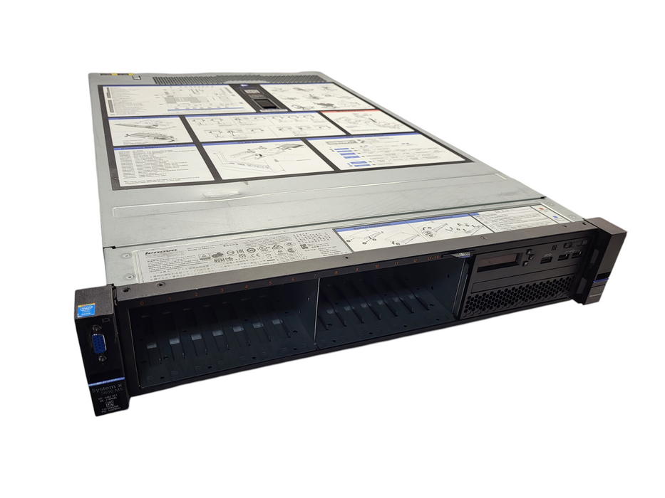 Lenovo System x3650 M5 2U 16x 2.5" 2x E5-2670 v3 32GB DDR4 M5210 2x PSU $