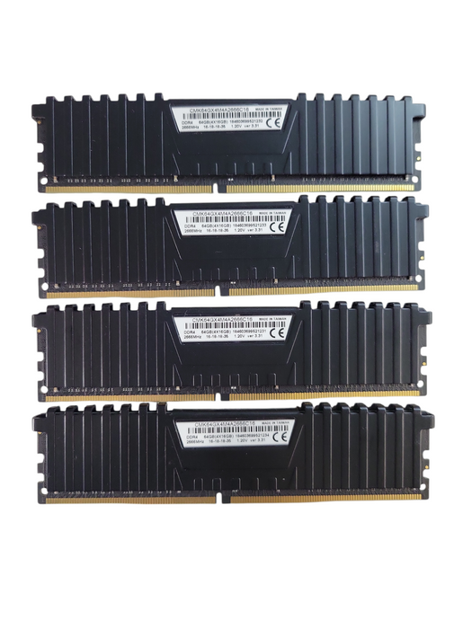 Corsair VENGEANCE LPX 64GB (4 x 16GB) DDR4 DRAM 2666MHz C16 Memory Kit %