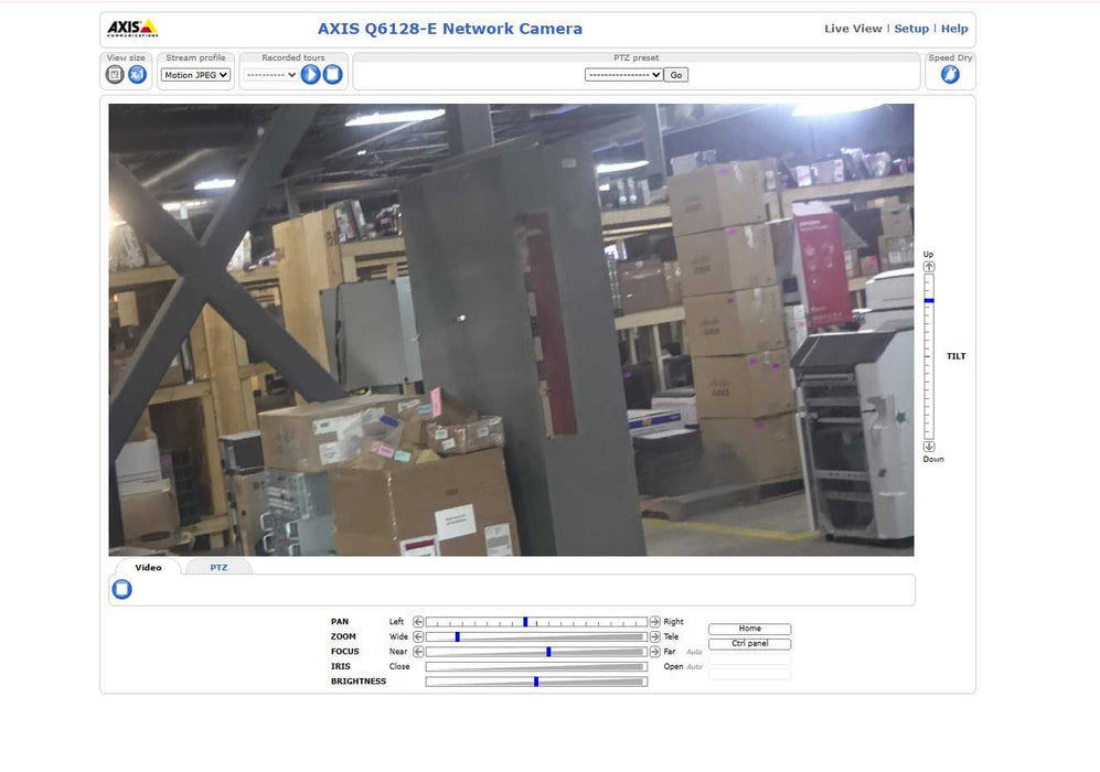 AXIS Q6128-E 0799-001-04 Outdoor Network Dome Security Camera _