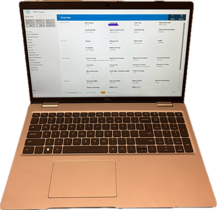 Dell Latitude 5530 i5-1235U BIOS Locked For Parts Or Repair READ! Lap200