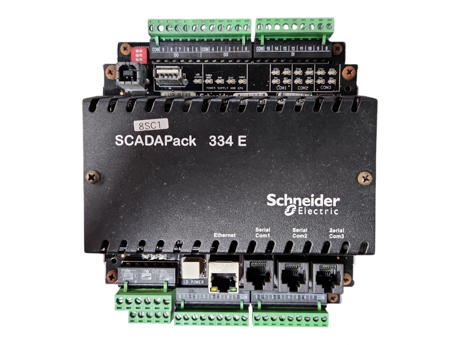 SCHNEIDER ELECTRIC SCADAPACK 334 E TBUP334-EA55-AB10S REMOTE TELEMETRY UNIT