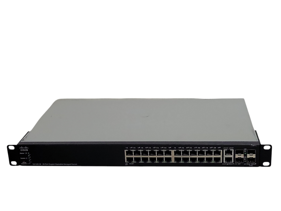Cisco SG500-28-K9 V06 28 Port Gigabit Rackmount Managed switch _