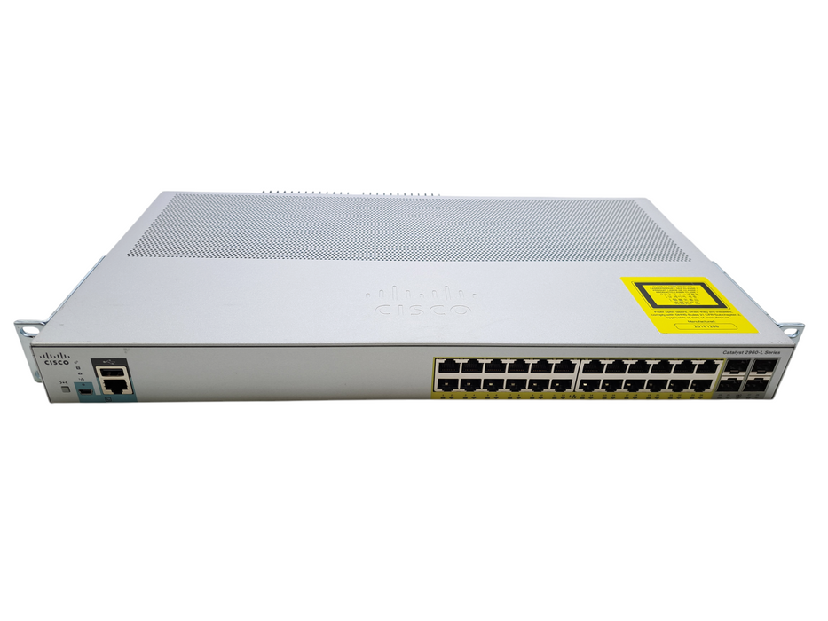 Cisco WS-C2960L-24PS-LL | 24-Port Gigabit PoE+ Silent Managed Switch Q)