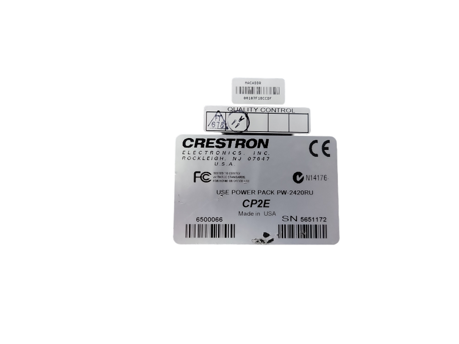 Crestron CP2E Compact Ethernet Processor Controller