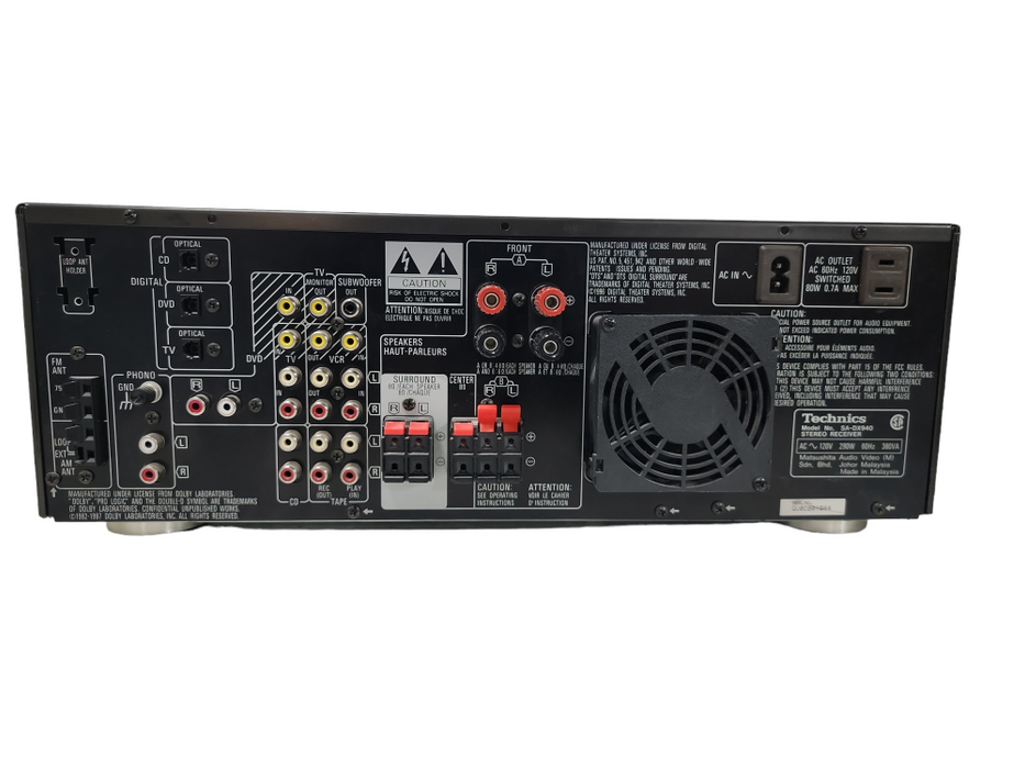 Technics SA-DX940 5.1-Channel AM/FM Stereo Surround Receiver