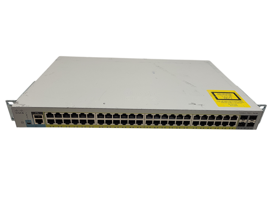 Cisco WS-C2960L-48PS-LL V01 - 48-Port Gigabit PoE Network Switch READ $
