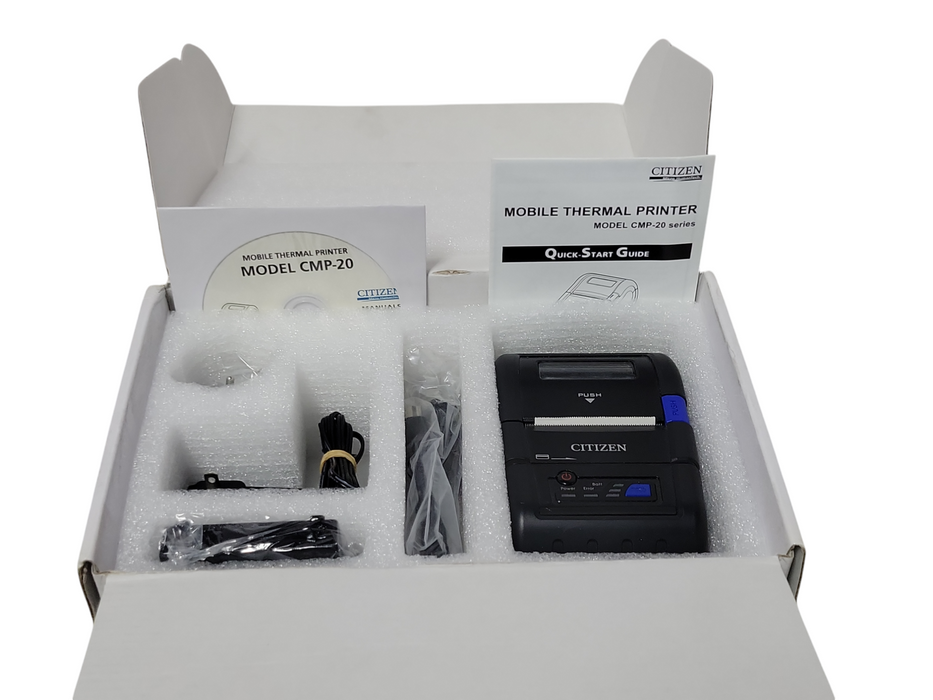 Open-Box Citizen CMP-20BTIU Portable Receipt Printer USB Bluetooth _