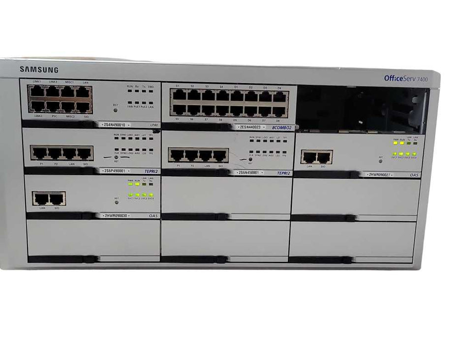 Samsung OfficeServ 7400 with cards, see detail   _
