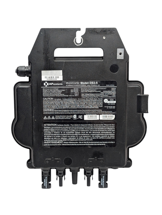 APsystems Microinverter for solar power systems Model DS3-S Please READ Q-