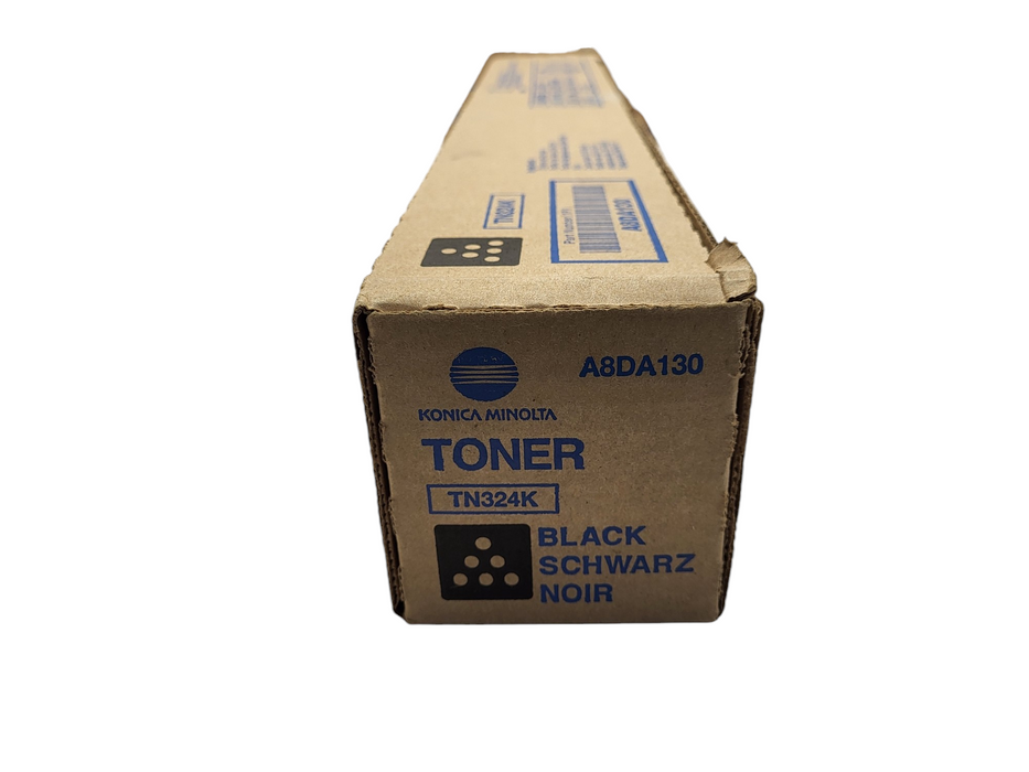 Konica Minolta A8DA130 TN324K Black Toner Genuine New OEM Sealed Box Q$