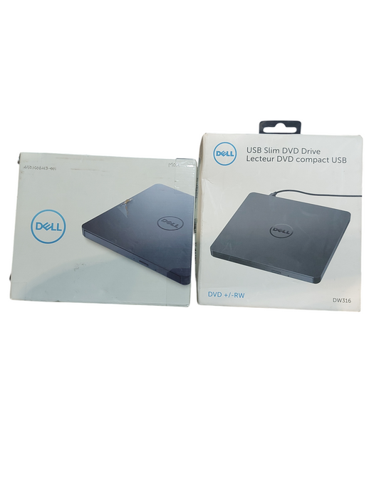 Lot 2x Dell External USB Slim DVD +/- RW Optical Drive DW316