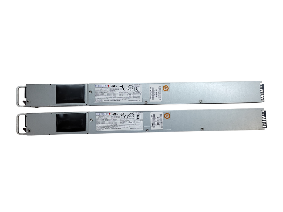 Lot of 2x - PWS-2K22A-1R SUPERMICRO 2200W PSU 80+ TITANIUM 1U FOR NX-TDT-2N %